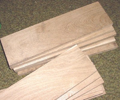 White Oak boards for Coehorn Mortar Bed