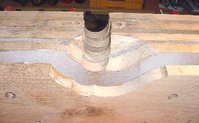 6 Coehorn Mortar bed boards being shaped